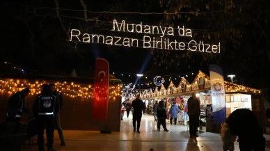 Mudanya'da iki noktada iftar çadırı kuruldu